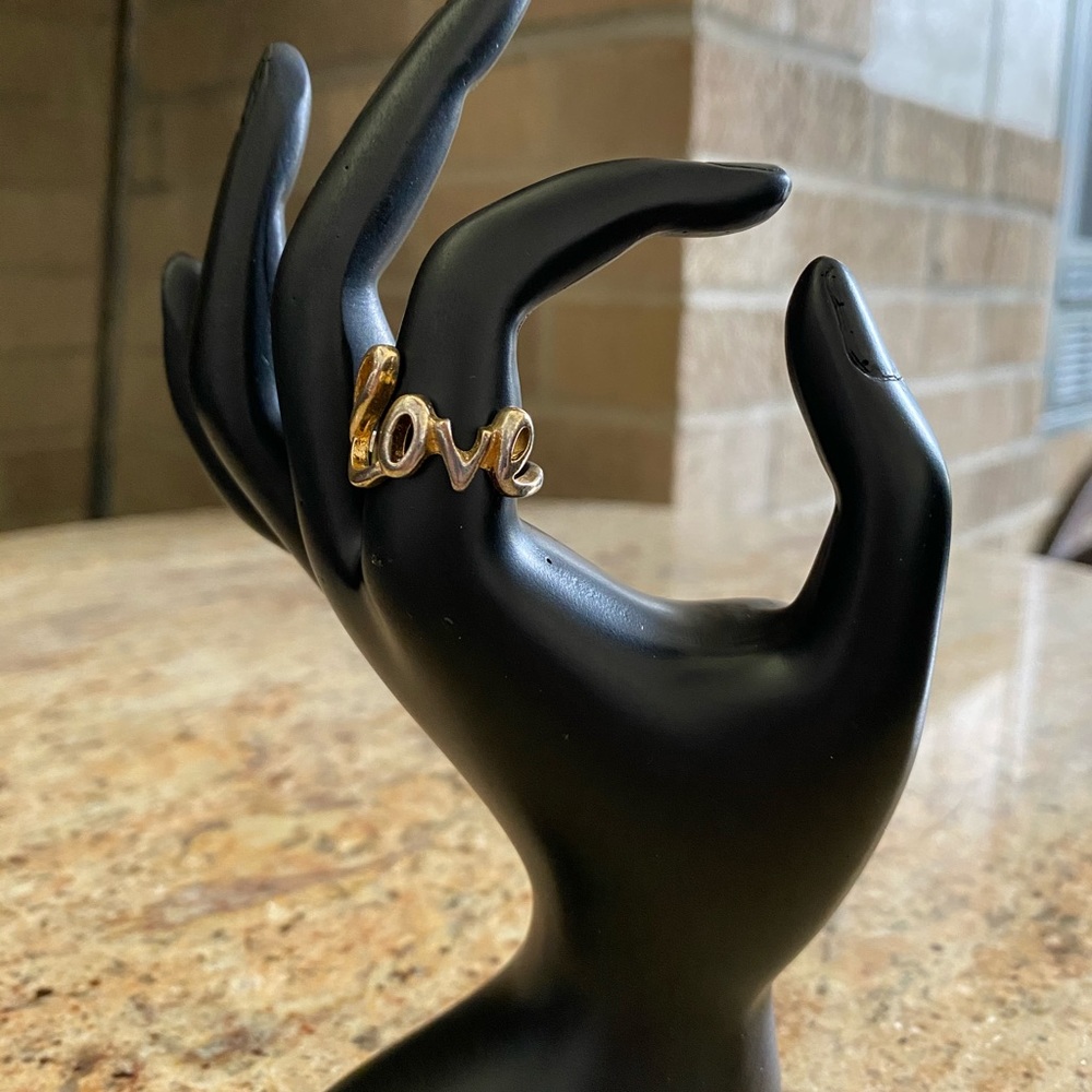 gold love ring
